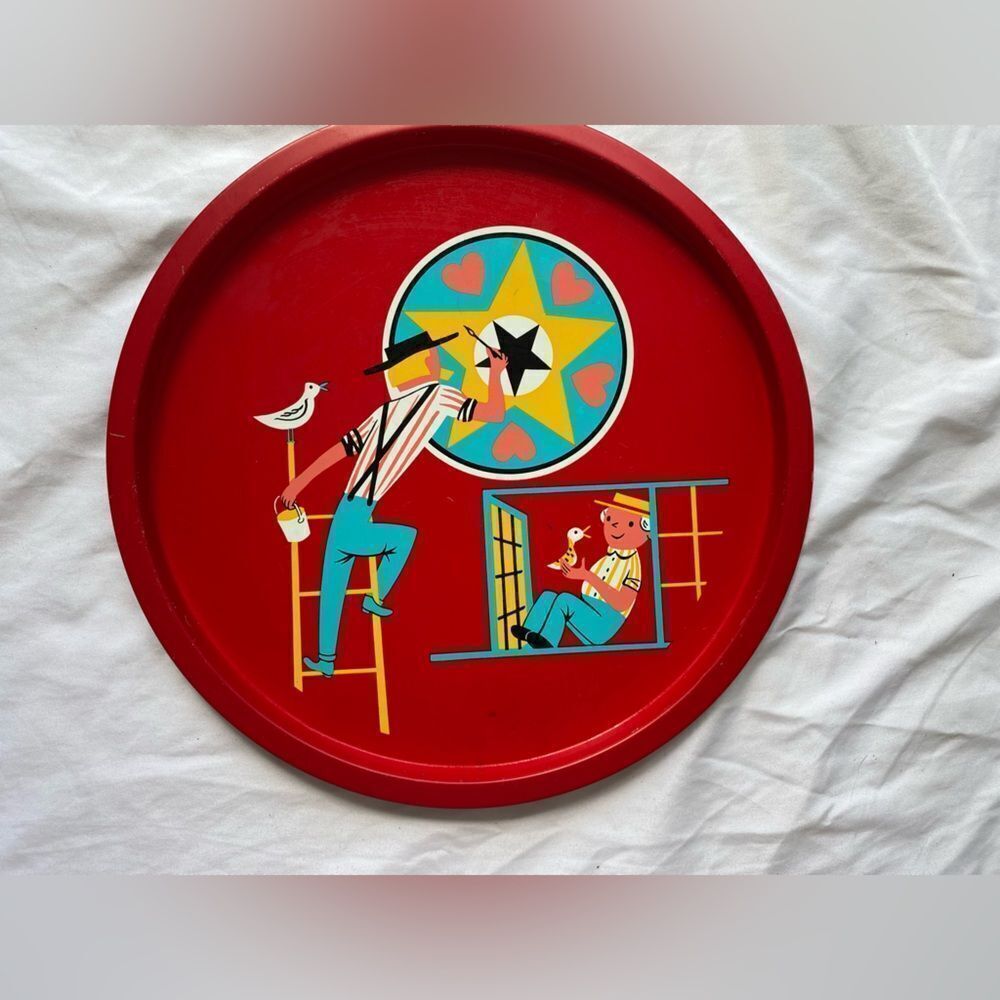 1950s Kitsch Motif Tray kitsch